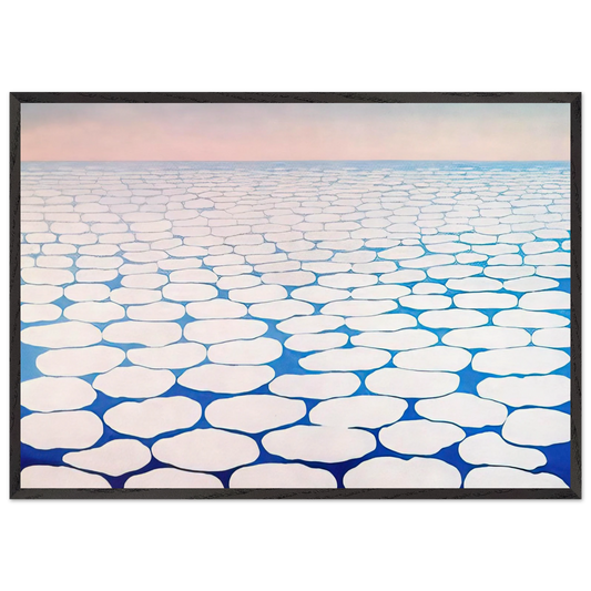 Sky above clouds III - Georgia OKeeffe Framed Art Print – Black Wooden Frame - Default Title - -Framed Art Print