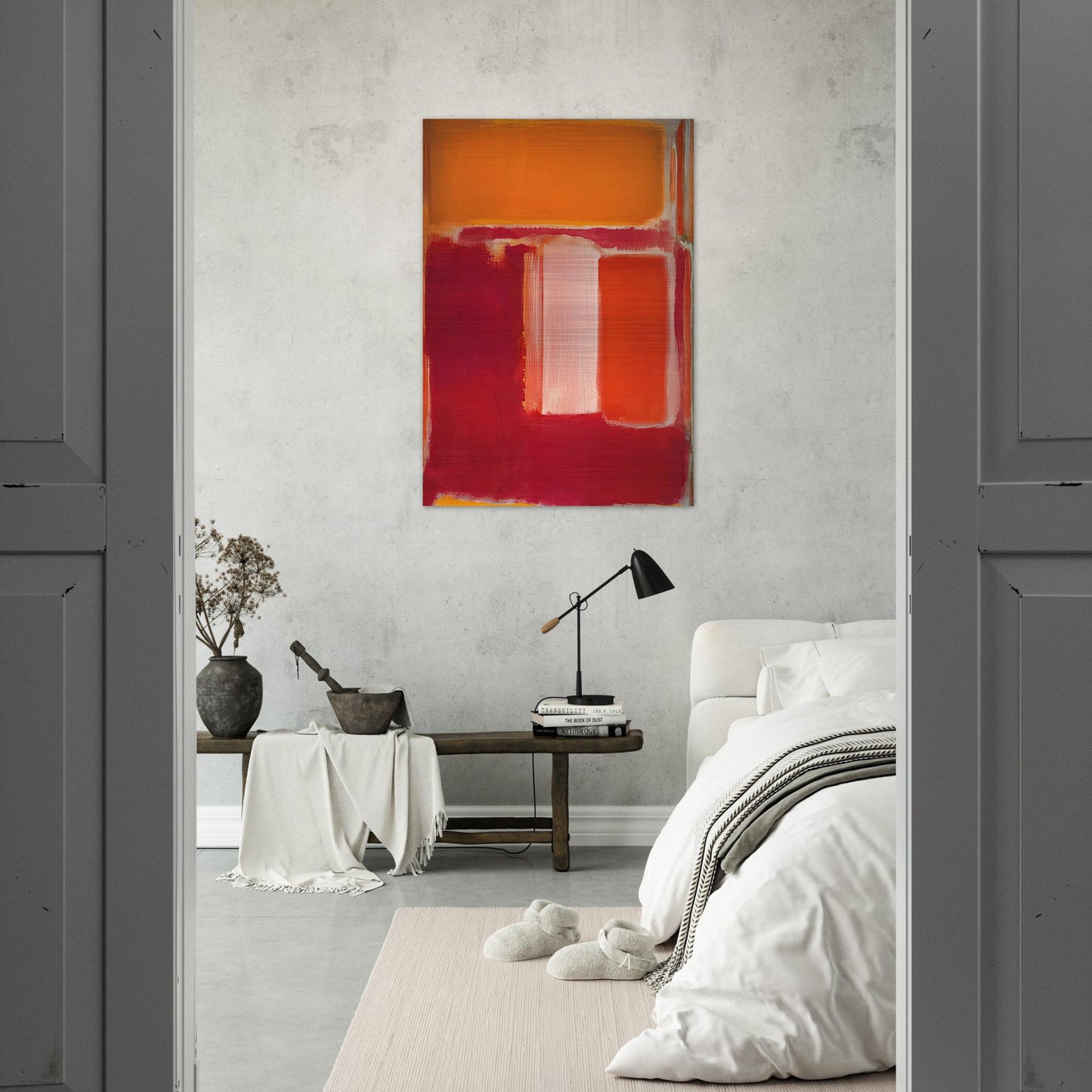 Yellow, Cherry, Orange - 1947 - Mark Rothko Brushed Aluminum Print - 70x100 cm / 28x40 inches | Mark Rothko Aluminum Print | Mark Rothko Prints