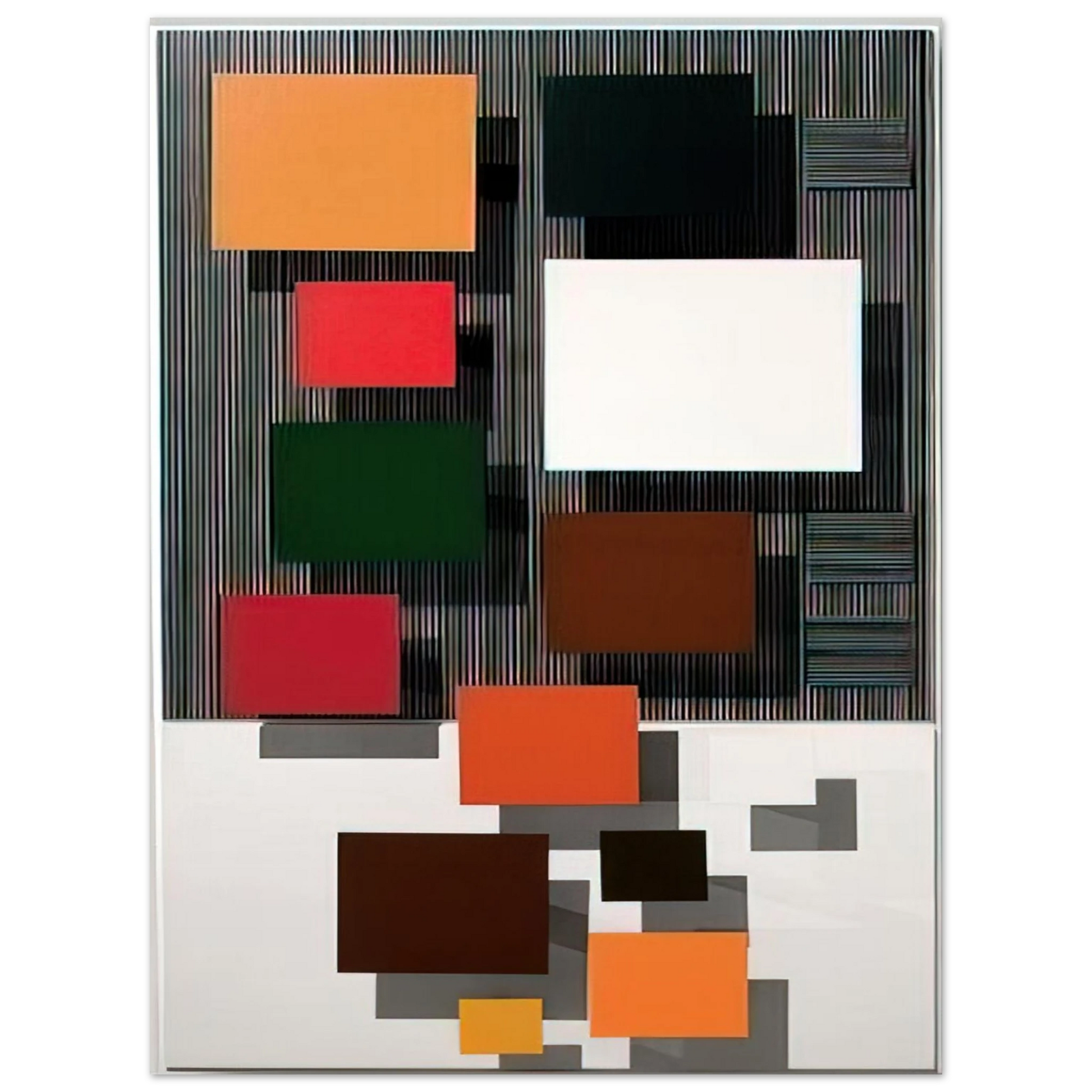 Jesus Rafael Soto - VIBRATION SUPERIEURE 1998 Fine Art Poster - Default Title