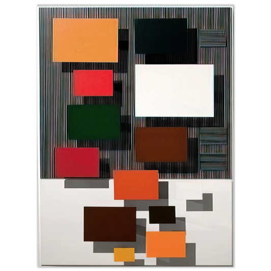 Jesus Rafael Soto - VIBRATION SUPERIEURE 1998 Fine Art Poster - Default Title