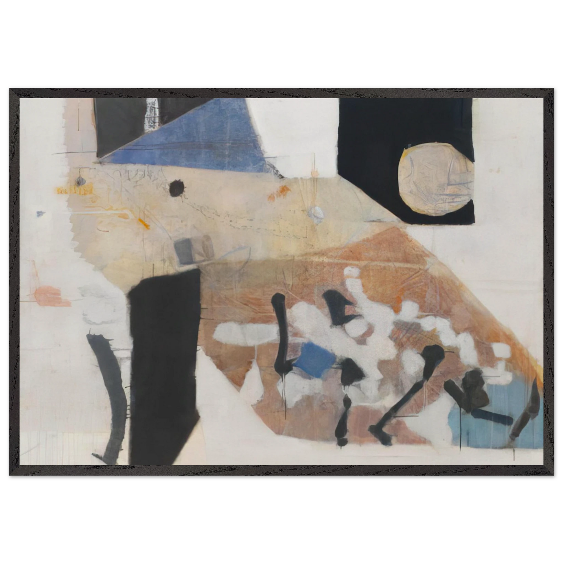 Solstice - 1954 - Kenzo Okada Framed Art Print – Black Wooden Frame - Default Title - -Framed Art Print