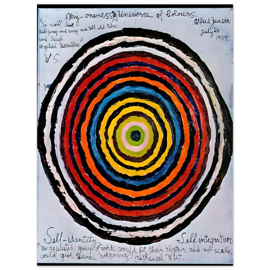 Alfred Jensen - My Oneness, A Universe of Colours - 1957 Fine Art Poster - Default Title
