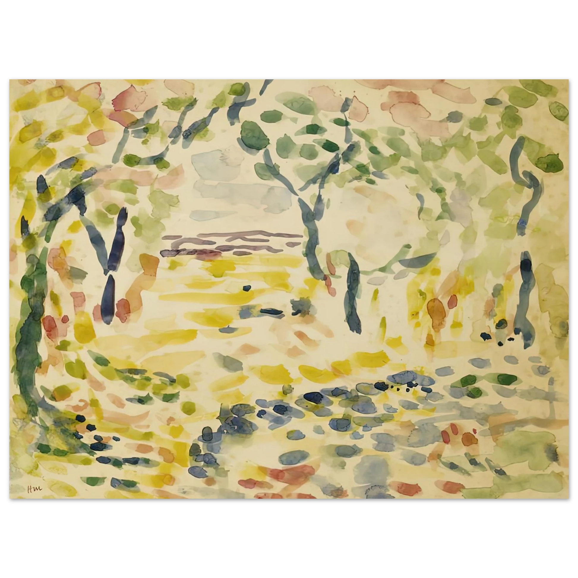 Henri Matisse - ETUDE POUR LE BONHEUR DE VIVRE 1905 Fine Art Poster - Default Title