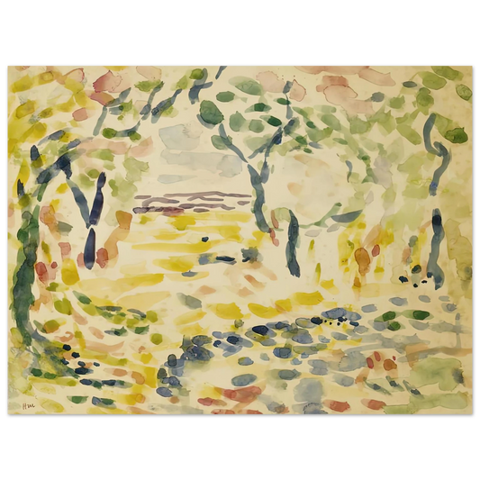 Henri Matisse - ETUDE POUR LE BONHEUR DE VIVRE 1905 Fine Art Poster - Default Title