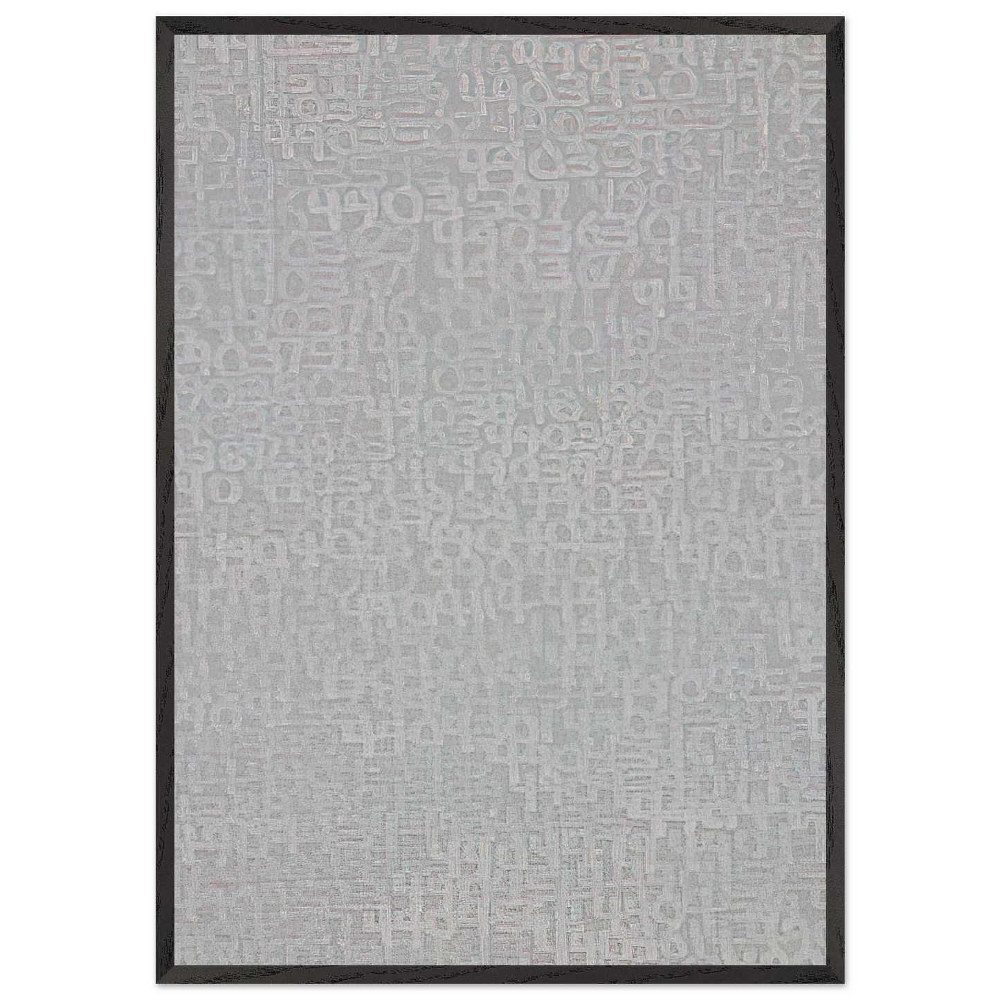 19651 -  Detail 4894231 - 4914799 - Conceptual Art - Roman Opalka Framed Art Print – Black Wooden Frame - Default Title - -Framed Art Print