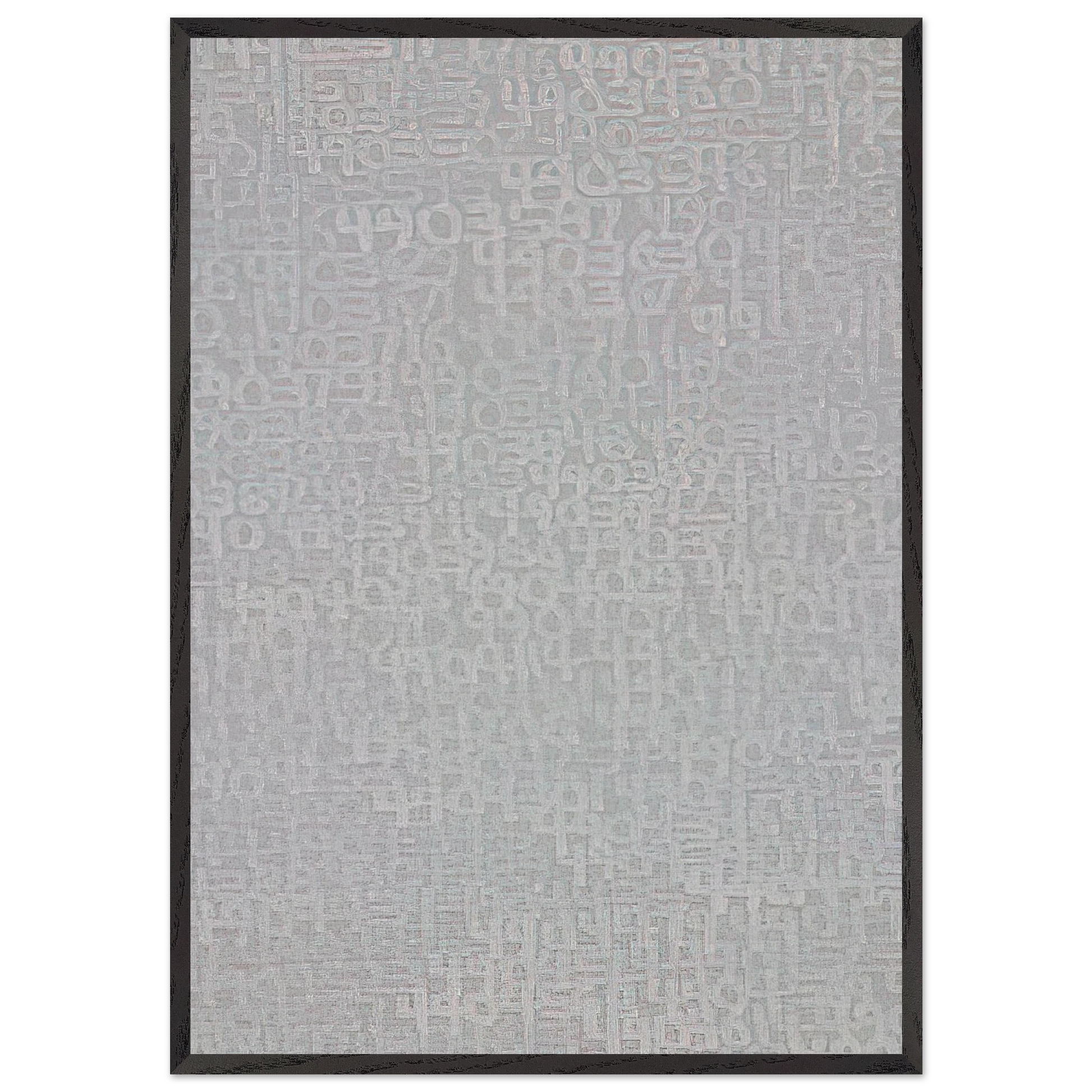 19651 -  Detail 4894231 - 4914799 - Conceptual Art - Roman Opalka Framed Art Print – Black Wooden Frame - Default Title - -Framed Art Print