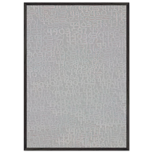 19651 -  Detail 4894231 - 4914799 - Conceptual Art - Roman Opalka Framed Art Print – Black Wooden Frame - Default Title - -Framed Art Print