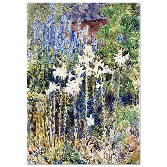 Flower Garden - Childe Hassam Acrylic Print - 70x100 cm / 28x40″ inches