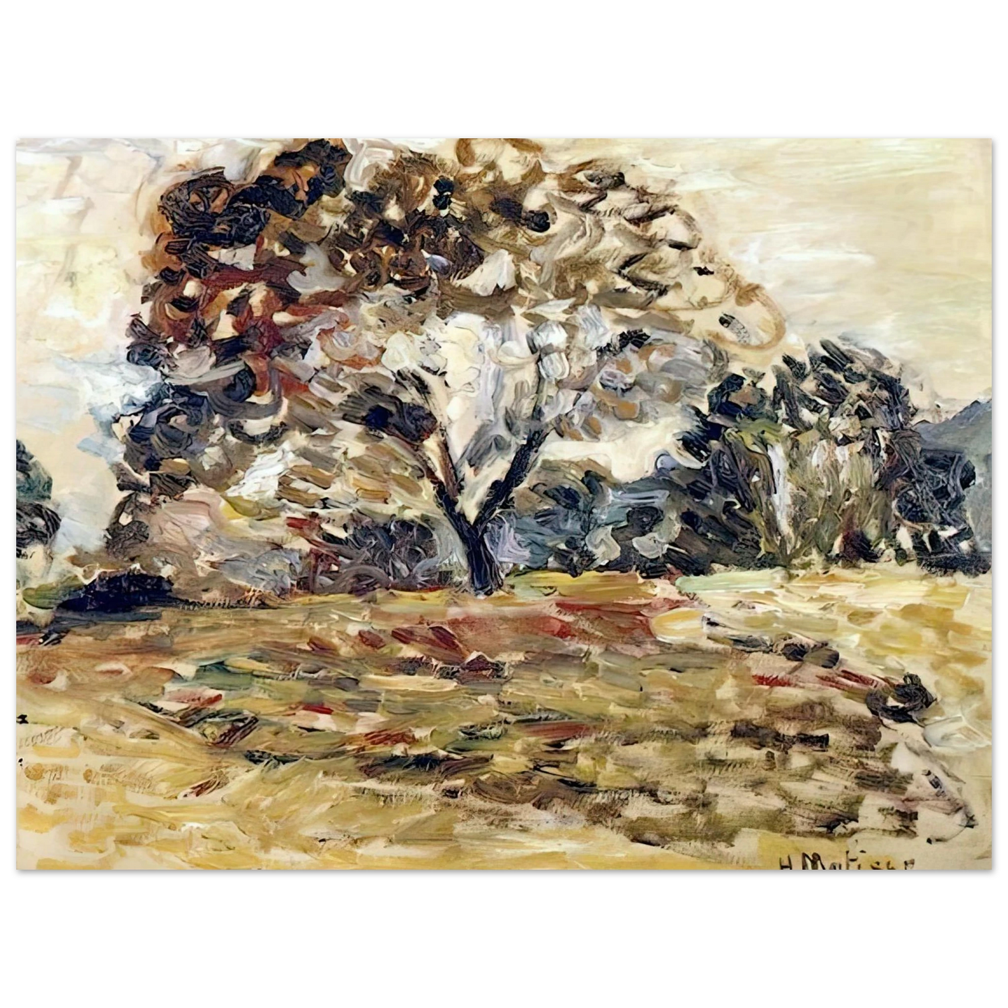 Henri Matisse - LANDSCAPE OF CORSICA 1898 Fine Art Poster - Default Title
