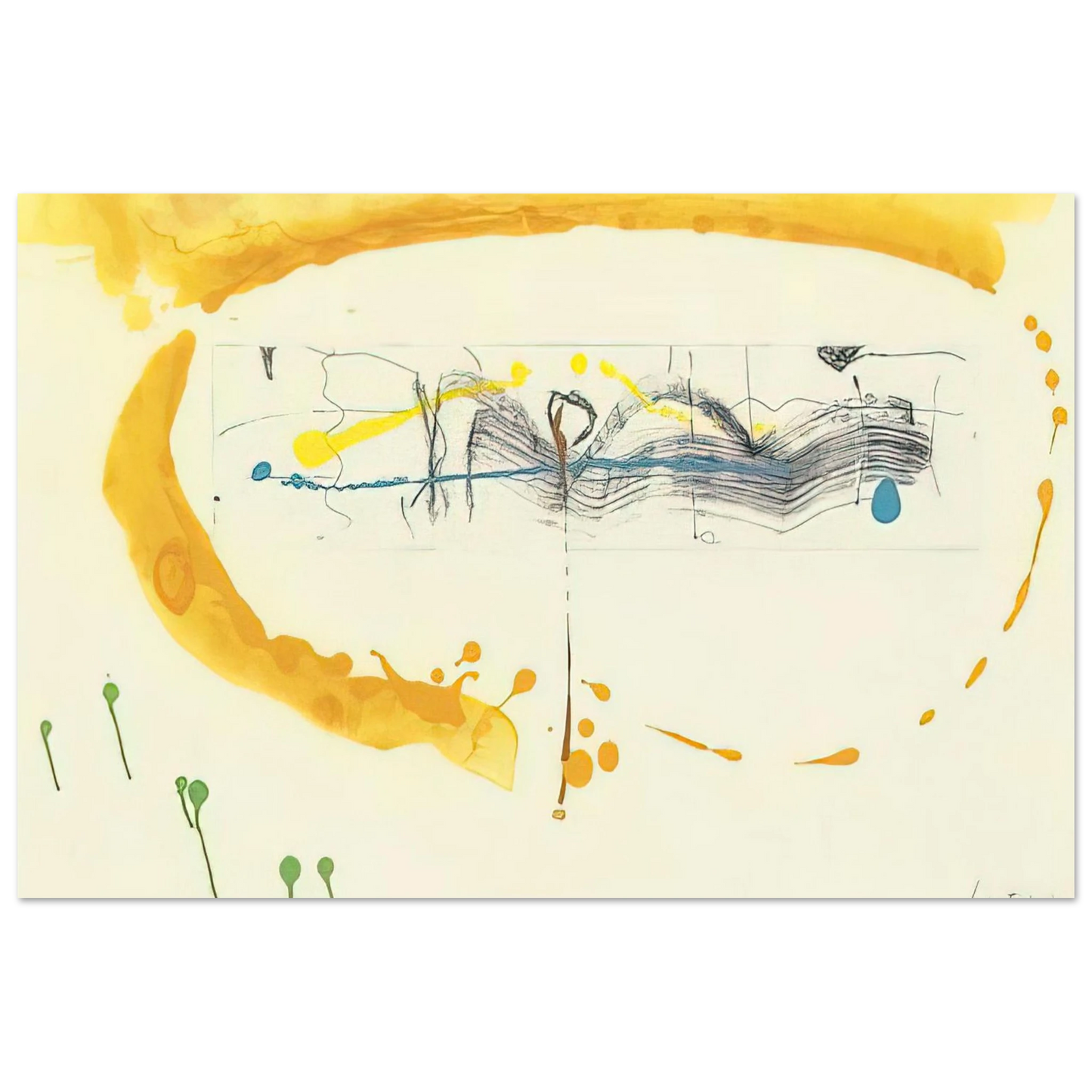 Helen Frankenthaler - Making Music - 2000 Wall art - 28x43  cm / XL (11x17 inches) - Fine Art Poster - -