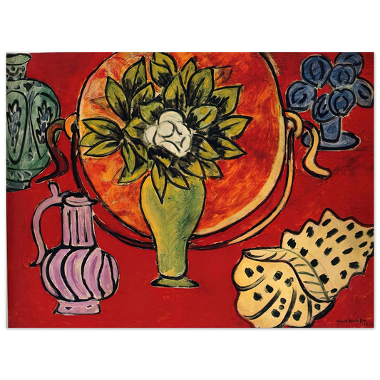 Henri Matisse - STILL LIFE WITH A MAGNOLIA 1941 Fine Art Poster - Default Title