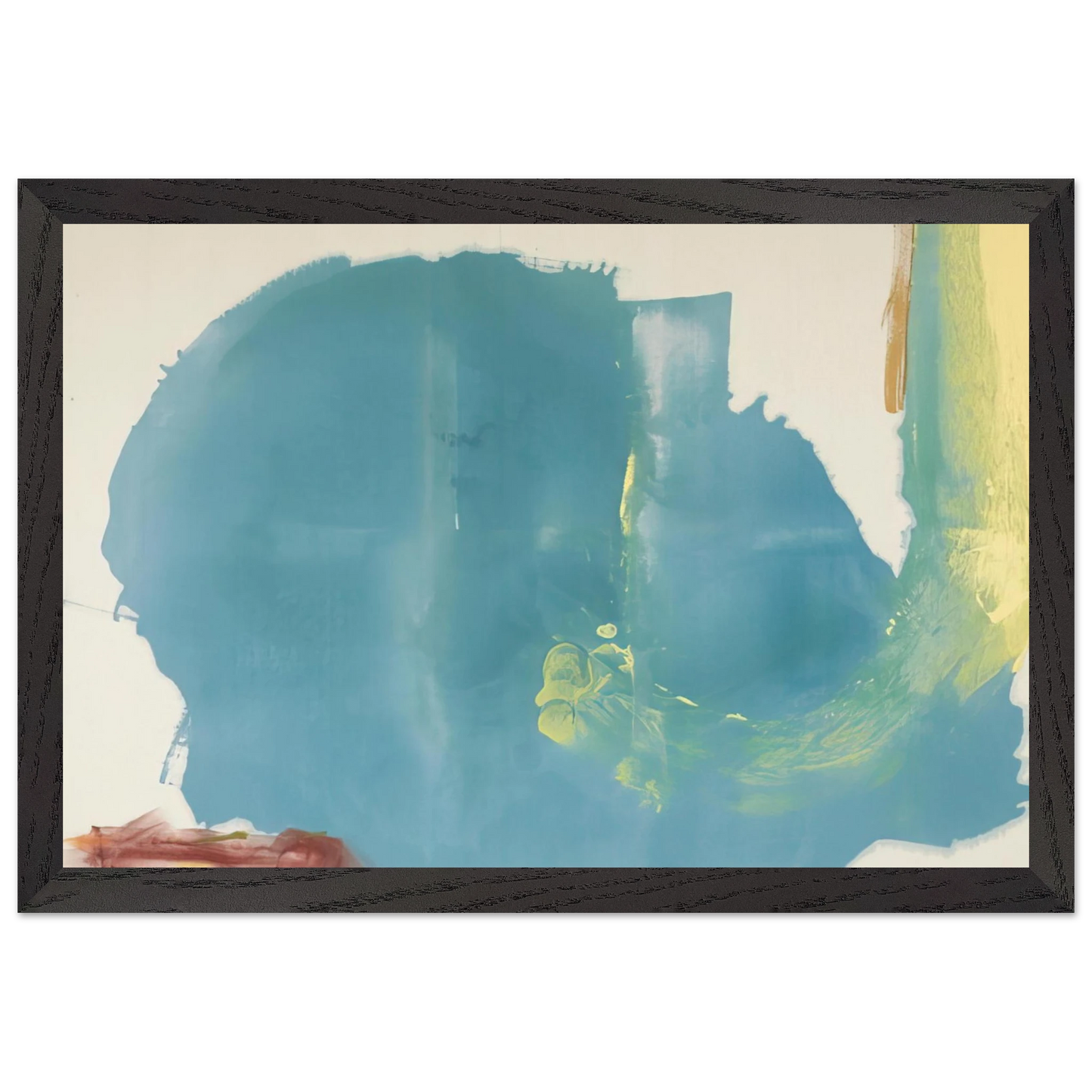 Helen Frankenthaler - Where Necessary - 1977 Wall art - 30x40 cm / 12x16 inches - Premium Wooden Framed Poster With Fine Art Paper - Black frame