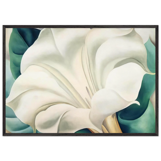 Jimson Weed 2 - Georgia OKeeffe 70x100 cm / 28x40 inches Framed Art Print – Black Wooden Frame