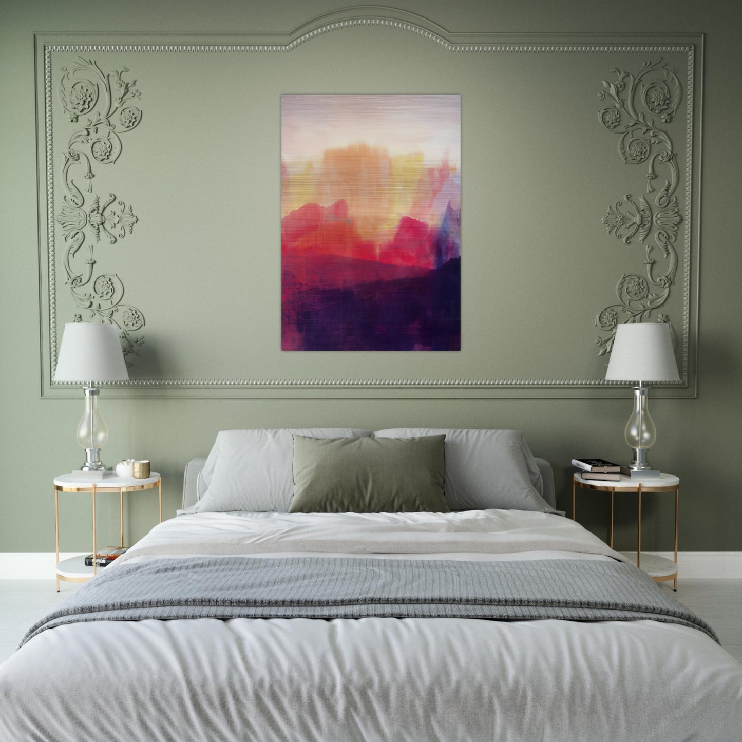 The Source - 1993 - Ronnie Landfield Brushed Aluminum Print - 70x100 cm / 28x40 inches | Ronnie Landfield Aluminum Print | Ronnie Landfield Prints