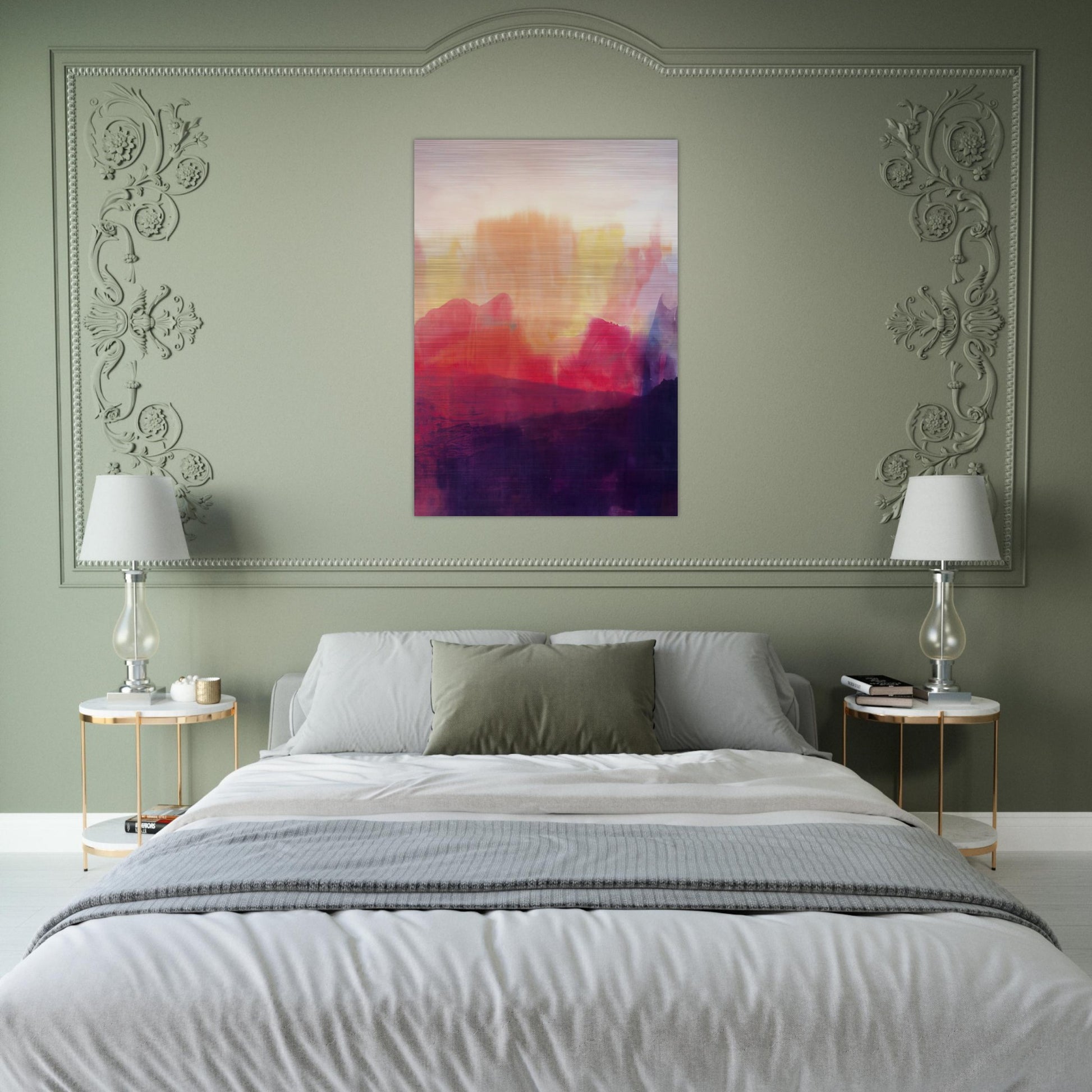 The Source - 1993 - Ronnie Landfield Brushed Aluminum Print - 70x100 cm / 28x40 inches | Ronnie Landfield Aluminum Print | Ronnie Landfield Prints