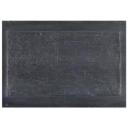 FLAG ULAE 74 - Jasper Johns Brushed Aluminum Print - 70x100 cm / 28x40 inches | Jasper Johns Aluminum Print | Jasper Johns Prints