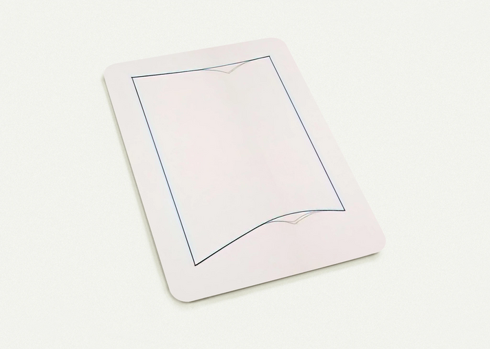 Blue Day-glo Corner Piece - 1968 By Fred Sandback Pack of 10 Post Cards | Fred Sandback Post Cards | A6 (10.5 x 14.8 cm) - 4.1 x 5.8 inches