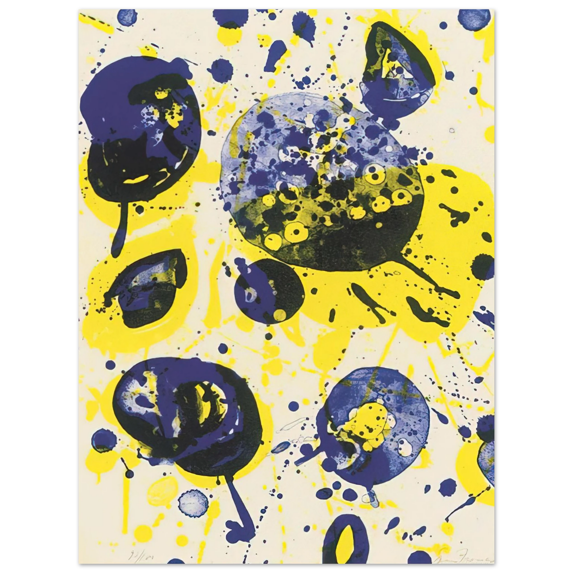 Sam Francis - Untitled  from Pasadena Box   Lembark L61  Fine Art Poster - Default Title