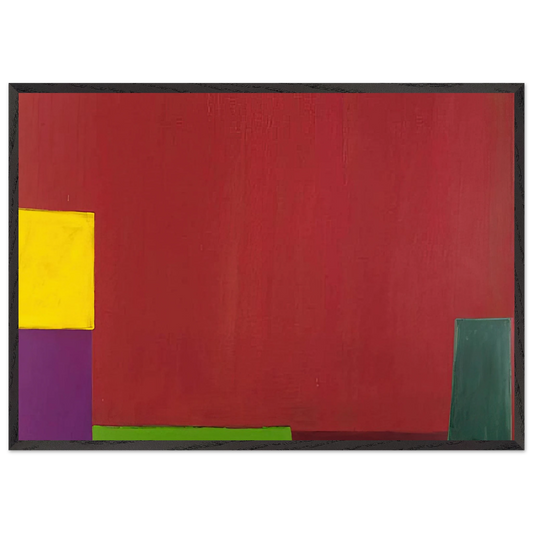 18665 - 1965 - John Hoyland Framed Art Print – Black Wooden Frame - Default Title - -Framed Art Print