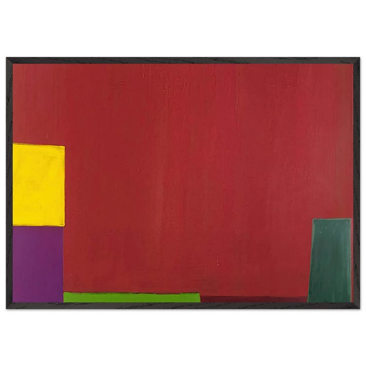 18665 - 1965 - John Hoyland 70x100 cm / 28x40 inches Framed Art Print – Black Wooden Frame
