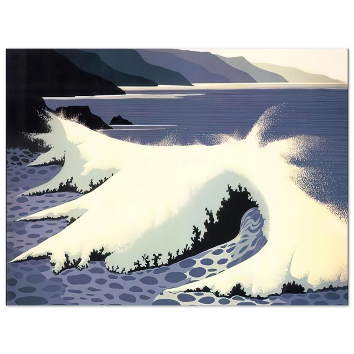 Eyvind Earle - The White Wave  75x100 cm / 30x40inches Fine Art Poster
