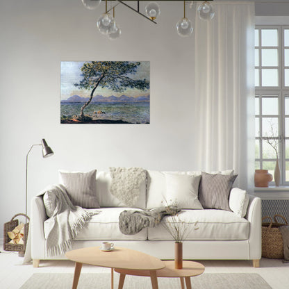 At Cap d'Antibes - claude monet Brushed Aluminum Print - 70x100 cm / 28x40 inches | claude monet Aluminum Print | claude monet Prints