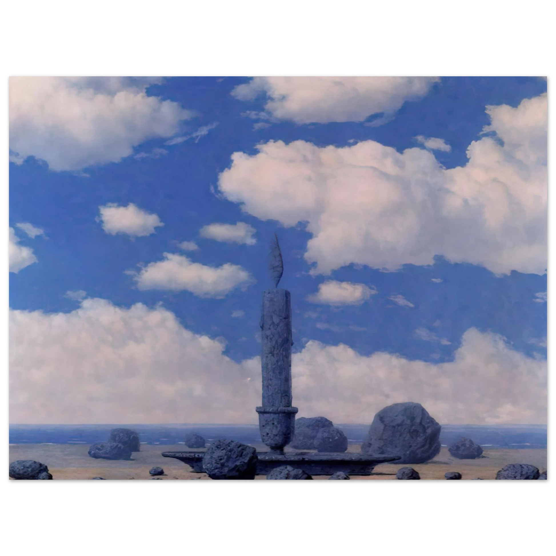 Rene Magritte - SOUVENIR FROM TRAVELS Fine Art Poster - Default Title