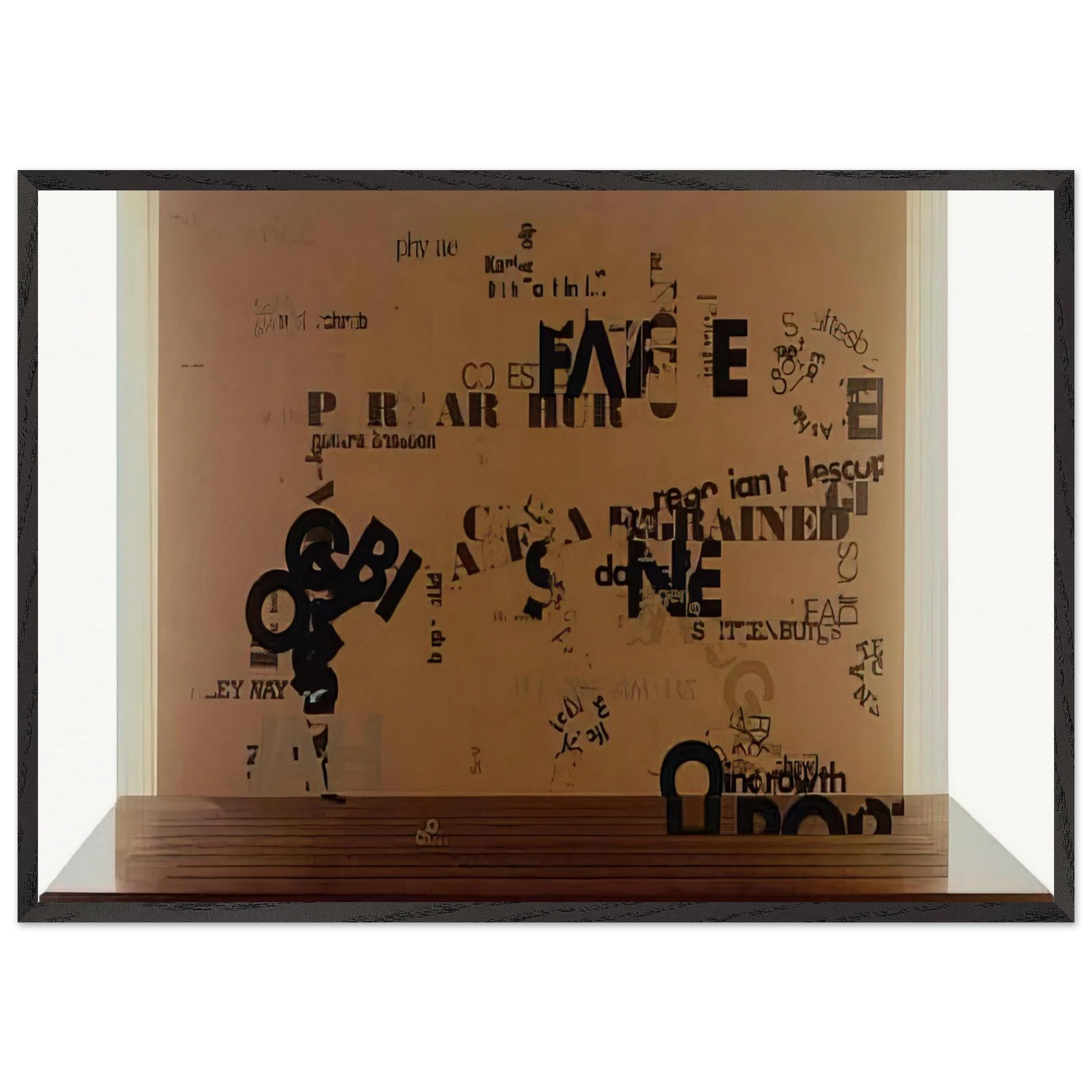 Not Wanting To Say Anything About Marcel I - 1969 - John Cage Framed Art Print – Black Wooden Frame - Default Title - -Framed Art Print