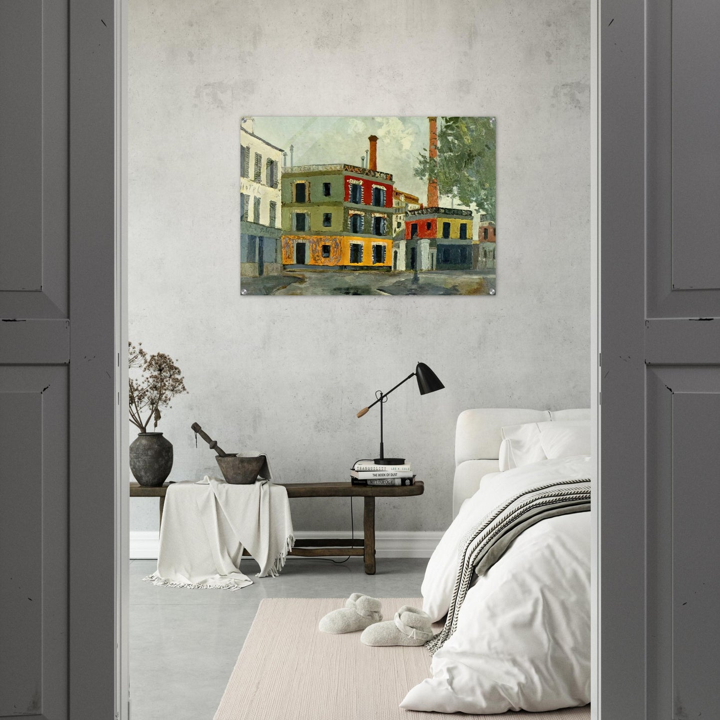 FACTORY - Maurice Utrillo Acrylic Print - 70x100 cm / 28x40″ inches | Maurice Utrillo Wall Art | Maurice Utrillo Prints