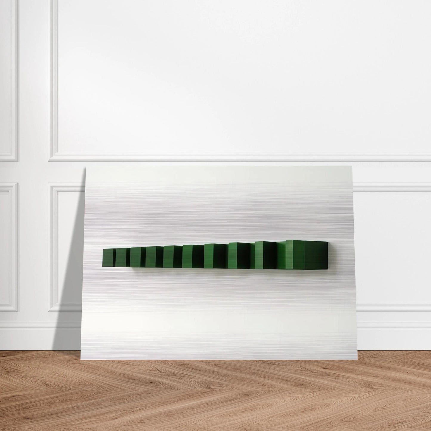 Untitled - 1974 - Donald Judd Brushed Aluminum Print - 70x100 cm / 28x40 inches | Donald Judd Aluminum Print | Donald Judd Prints