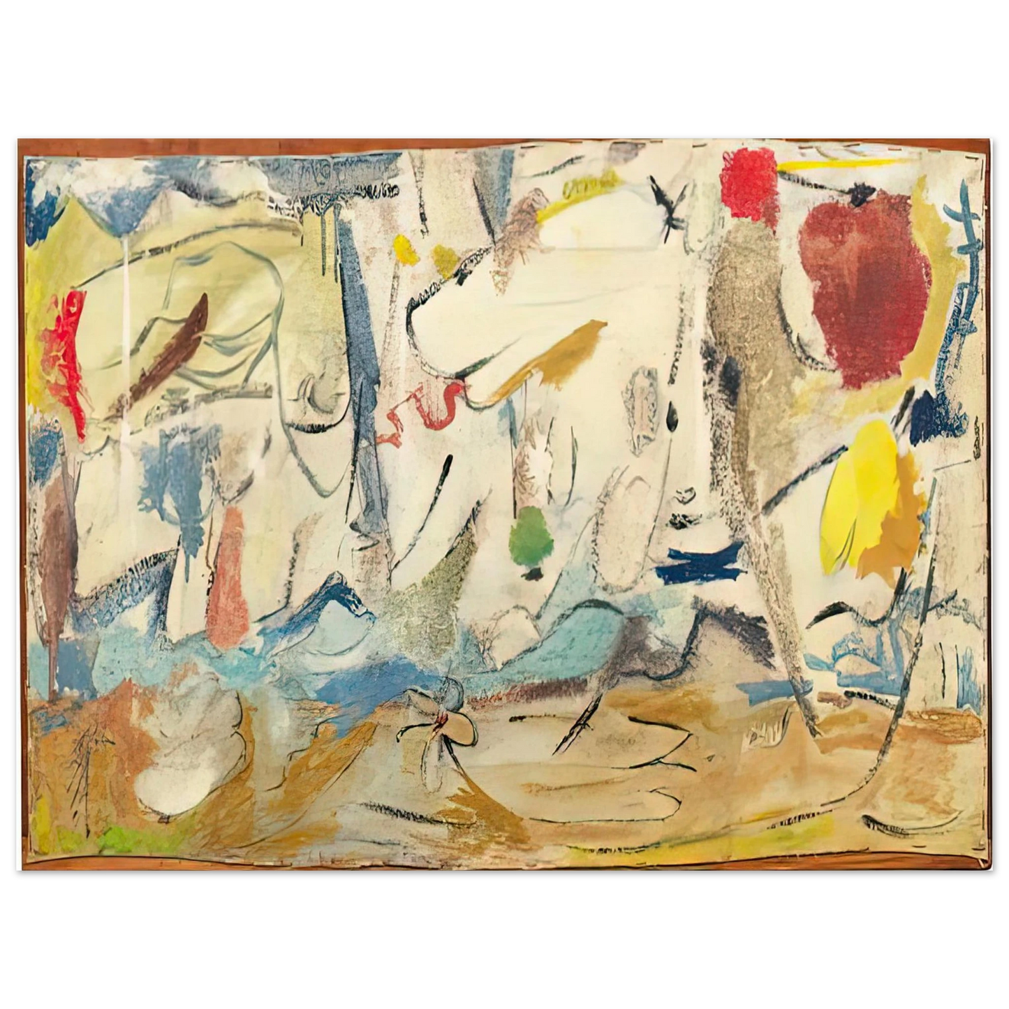 Helen Frankenthaler - Cloudscape, 1951- Wall Art - 21x29.7 cm / 8x12" - Fine Art Poster - -