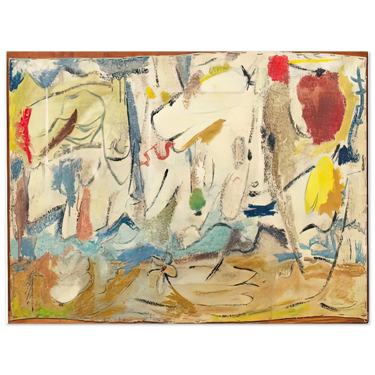 Helen Frankenthaler - Cloudscape, 1951- Wall Art - 21x29.7 cm / 8x12" - Fine Art Poster - -