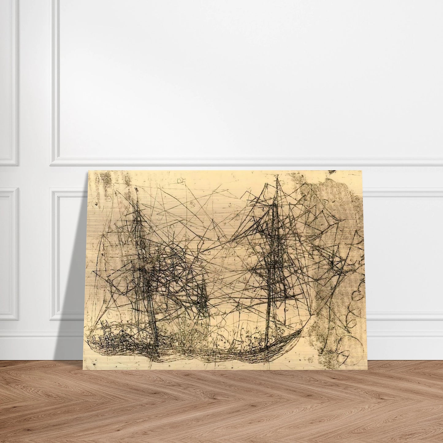 Barco - Art Informel - Wols Brushed Aluminum Print - 70x100 cm / 28x40 inches | Wols Aluminum Print | Wols Prints