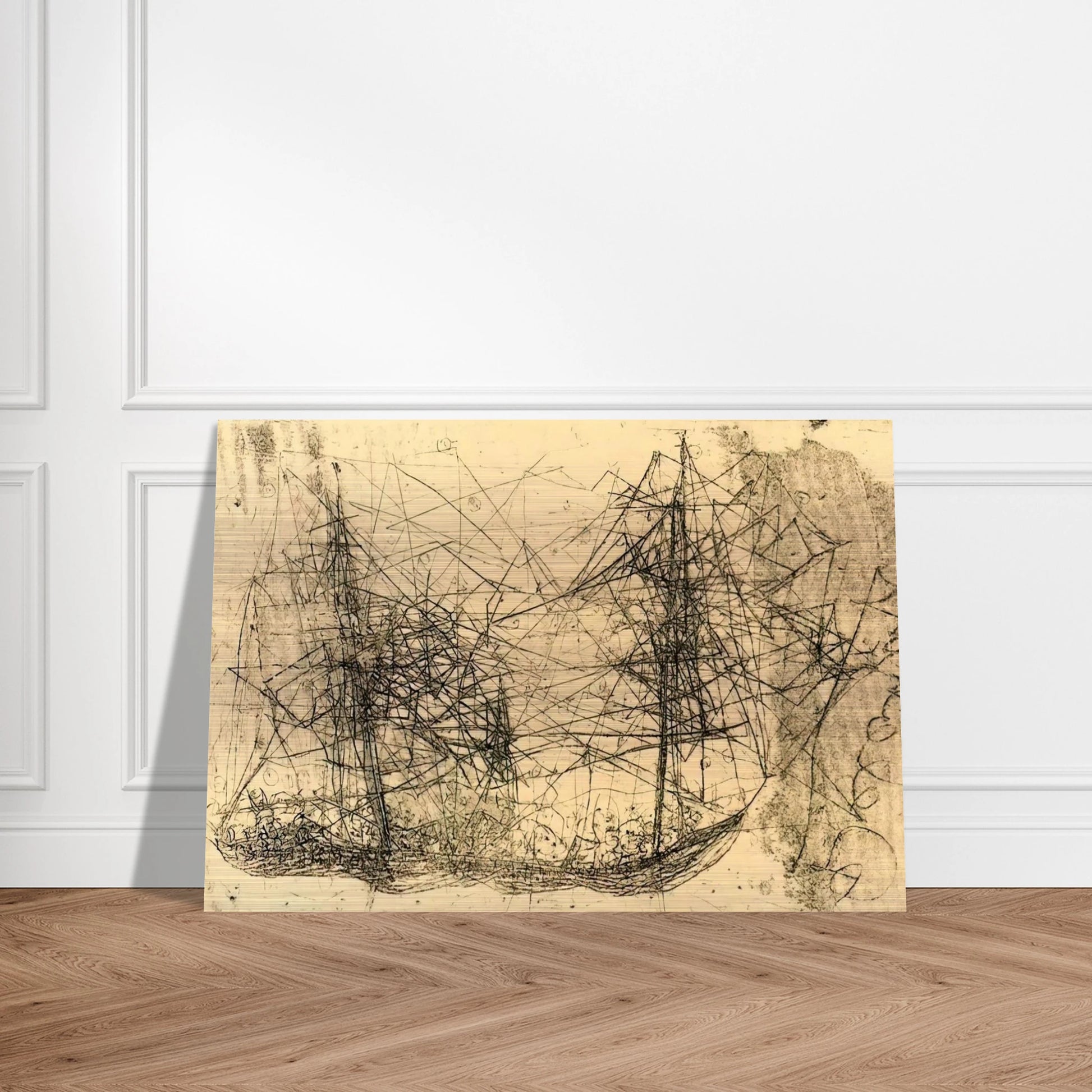 Barco - Art Informel - Wols Brushed Aluminum Print - 70x100 cm / 28x40 inches | Wols Aluminum Print | Wols Prints