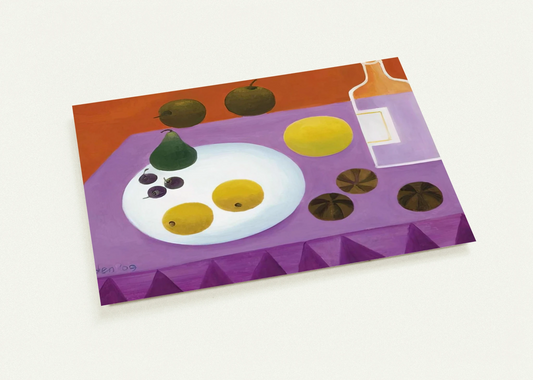 Fruit - 2009 By Mary Fedden Pack of 10 Post Cards | Mary Fedden Post Cards | A6 (10.5 x 14.8 cm) - 4.1 x 5.8 inches