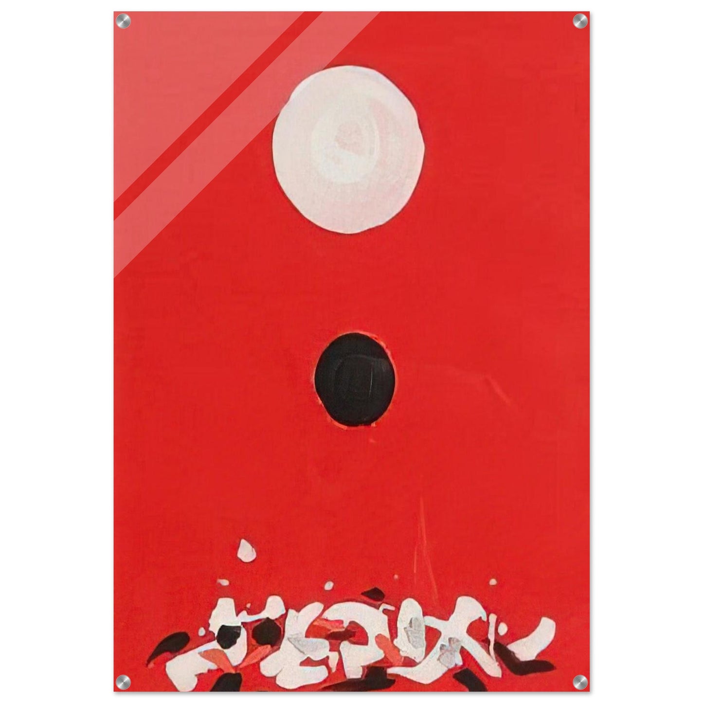 Crimson Ground - 1972 - Adolph Gottlieb Acrylic Print - 70x100 cm / 28x40″ inches | Adolph Gottlieb Wall Art | Adolph Gottlieb Prints