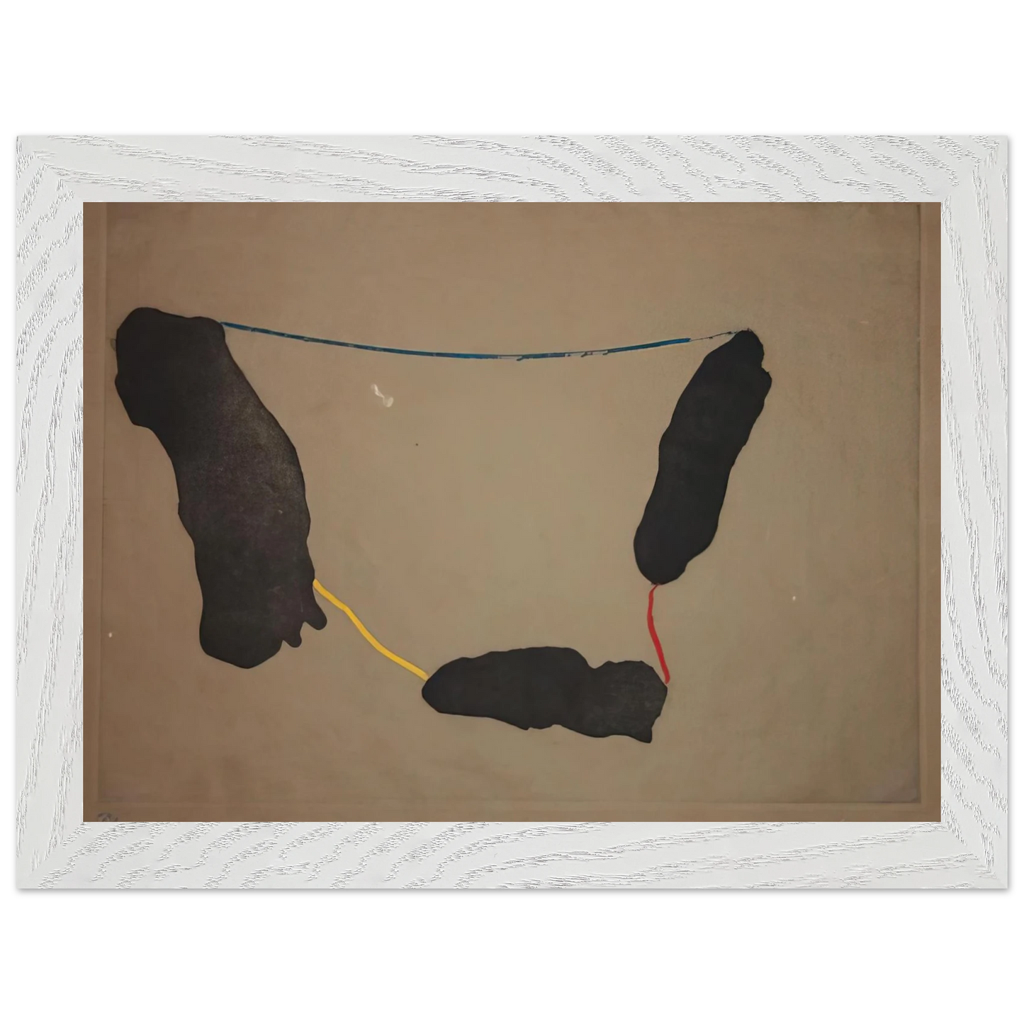 Helen Frankenthaler - Connected By Joy - 1973 Wall art - 60x80 cm / 24x32 inches - Premium Wooden Framed Poster With Fine Art Paper - White frame