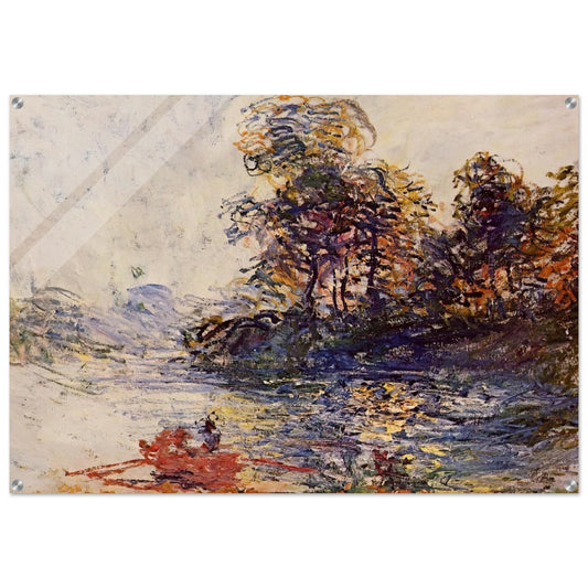 The River - claude monet Acrylic Print - 70x100 cm / 28x40″ inches