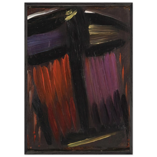 MEDITATION 1936 - Alexej von Jawlensky Framed Art Print – Black Wooden Frame - Default Title - -Framed Art Print