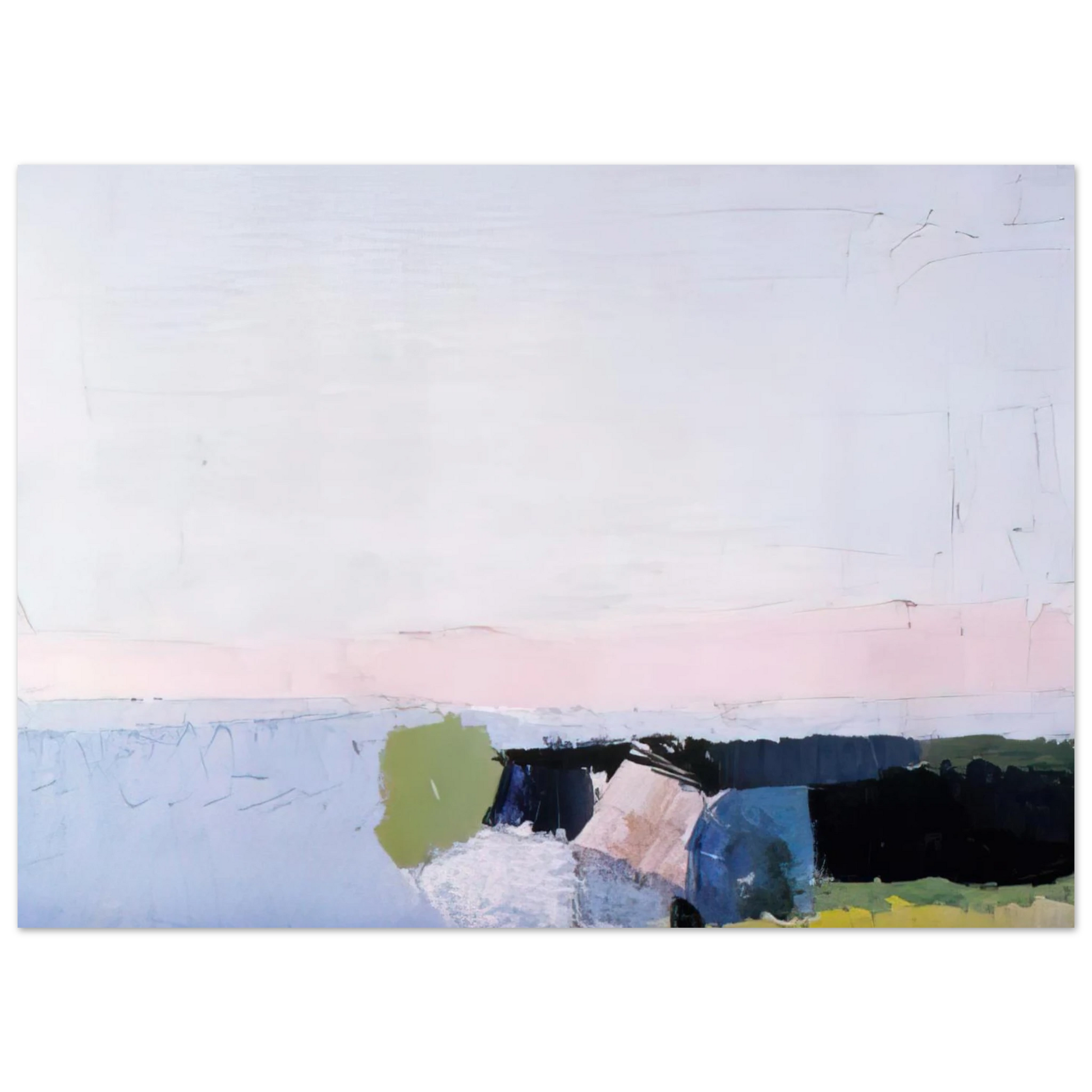 Nicolas de Stael - Bord de Mer - 1952 Fine Art Poster - 75x100 cm / 30x40 inches