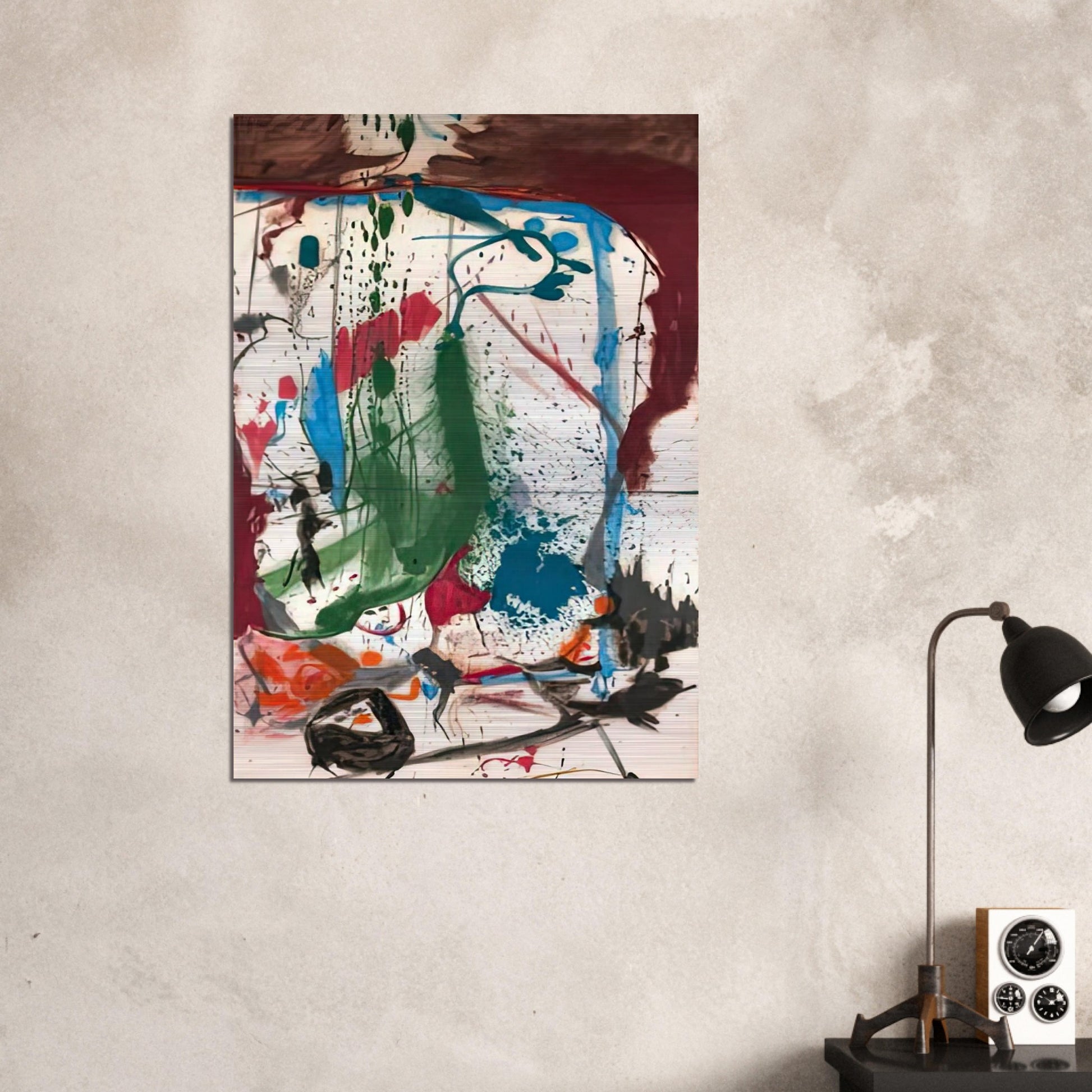 Las Mayas, 1958- - Helen Frankenthaler Brushed Aluminum Print - 70x100 cm / 28x40 inches | Helen Frankenthaler Aluminum Print | Helen Frankenthaler Prints