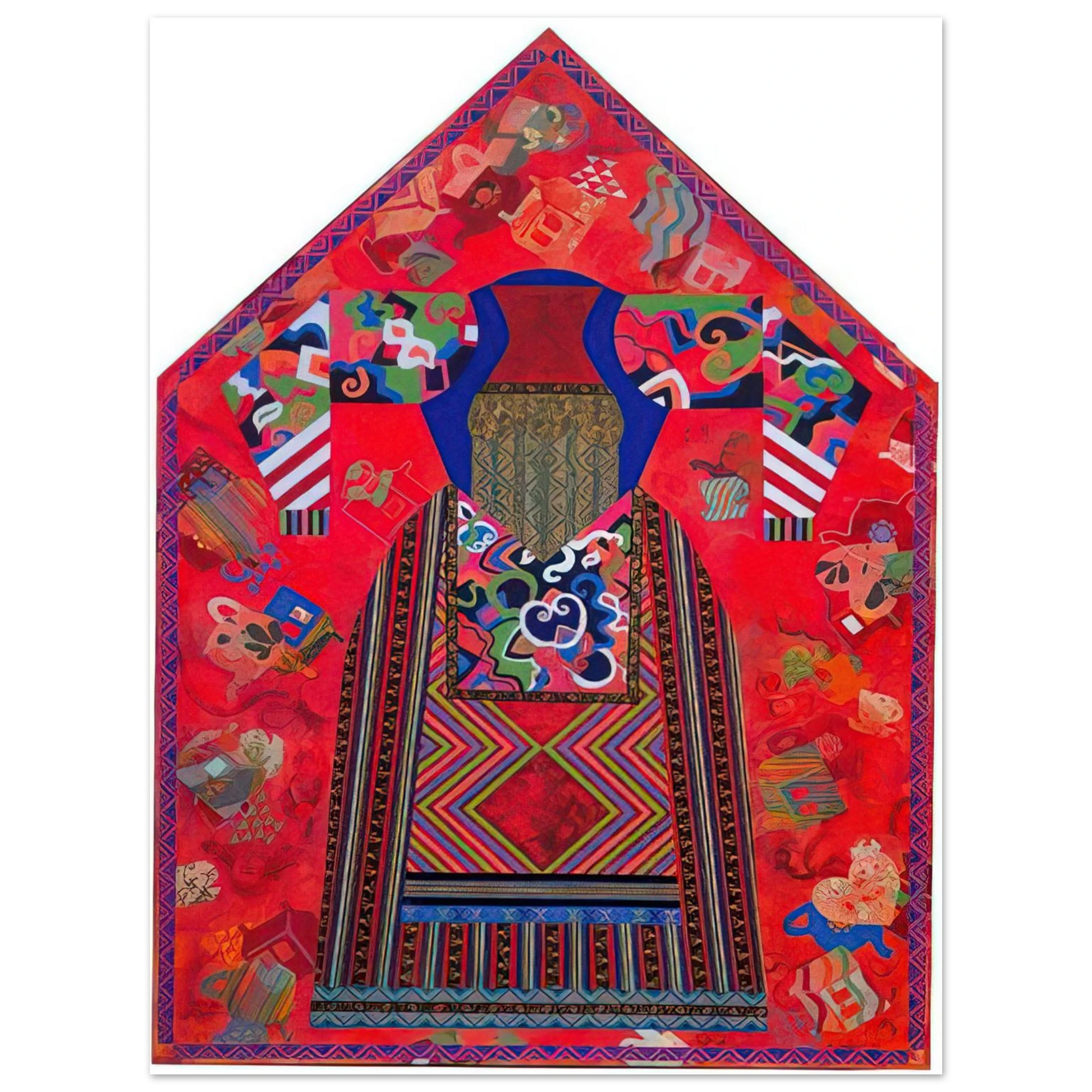 Miriam Schapiro - The Poet - Feminist Art, PD Pattern and Decoration Fine Art Poster - Default Title