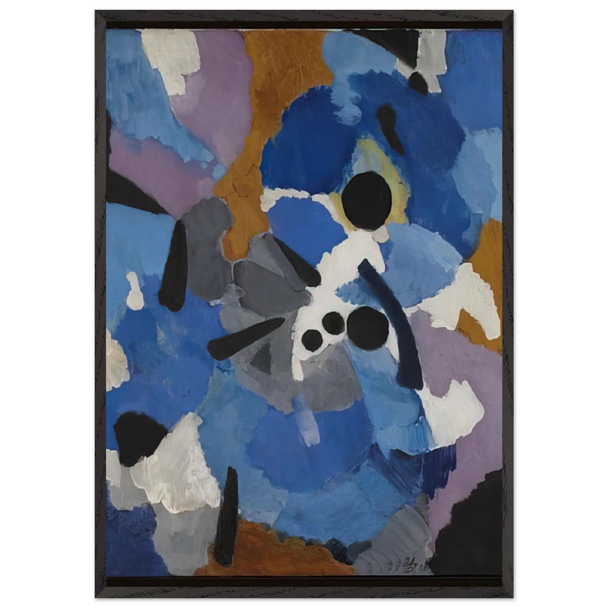 The Dancers - 1958 - Ernst Wilhelm Nay Framed Art Print – Black Wooden Frame - Default Title - -Framed Art Print
