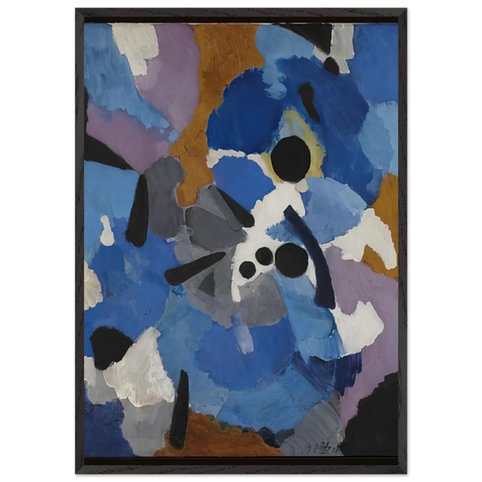 The Dancers - 1958 - Ernst Wilhelm Nay Framed Art Print – Black Wooden Frame - Default Title - -Framed Art Print