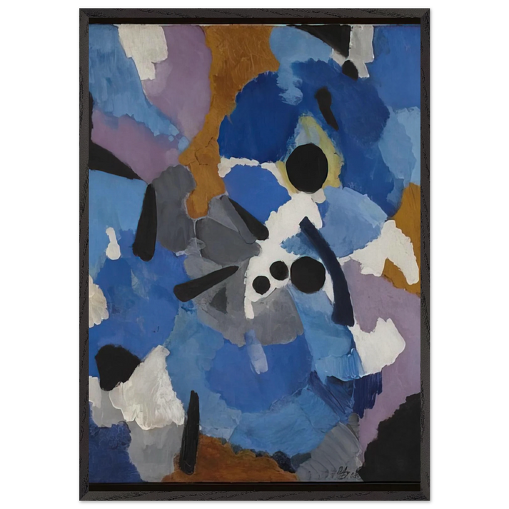 The Dancers - 1958 - Ernst Wilhelm Nay 70x100 cm / 28x40 inches Framed Art Print – Black Wooden Frame