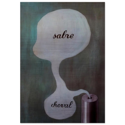 THE TREE OF KNOWLEDGE 1929 - Rene Magritte Brushed Aluminum Print - 70x100 cm / 28x40 inches | Rene Magritte Aluminum Print | Rene Magritte Prints