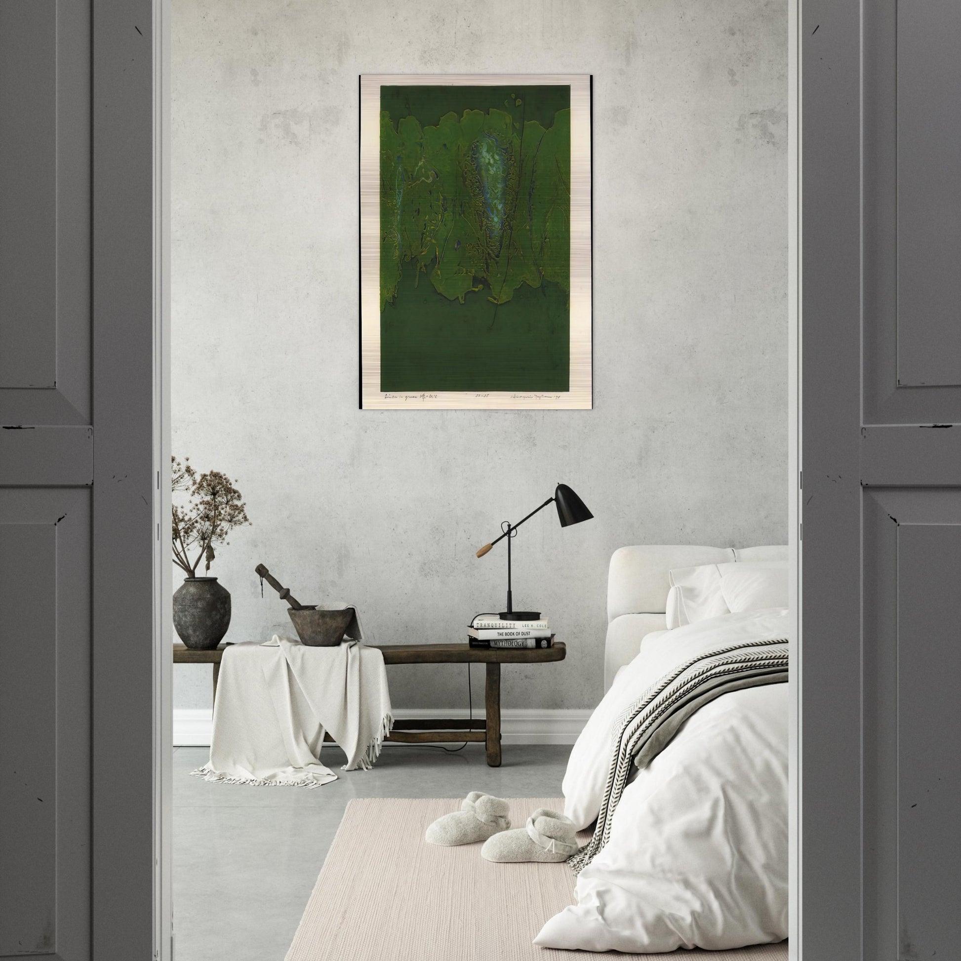 Winter in Green - 1970 - Hiroyuki Tajima Brushed Aluminum Print - 70x100 cm / 28x40 inches | Hiroyuki Tajima Aluminum Print | Hiroyuki Tajima Prints