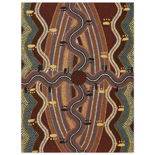 Clifford Possum Tjapaltjarri - Possum Dreaming - 1981 Fine Art Poster - Default Title