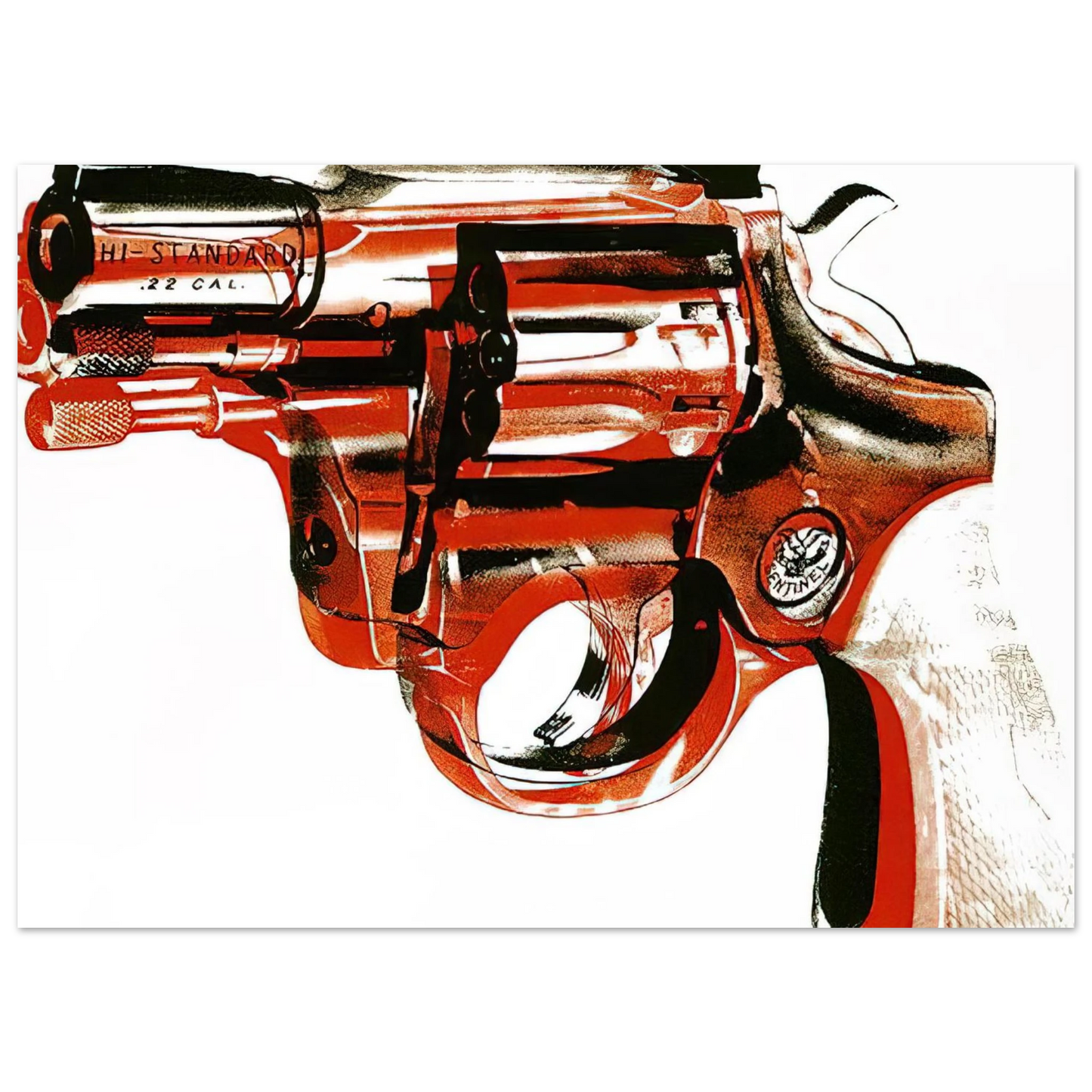 Andy Warhol - Gun Fine Art Poster - 75x100 cm / 30x40 inches