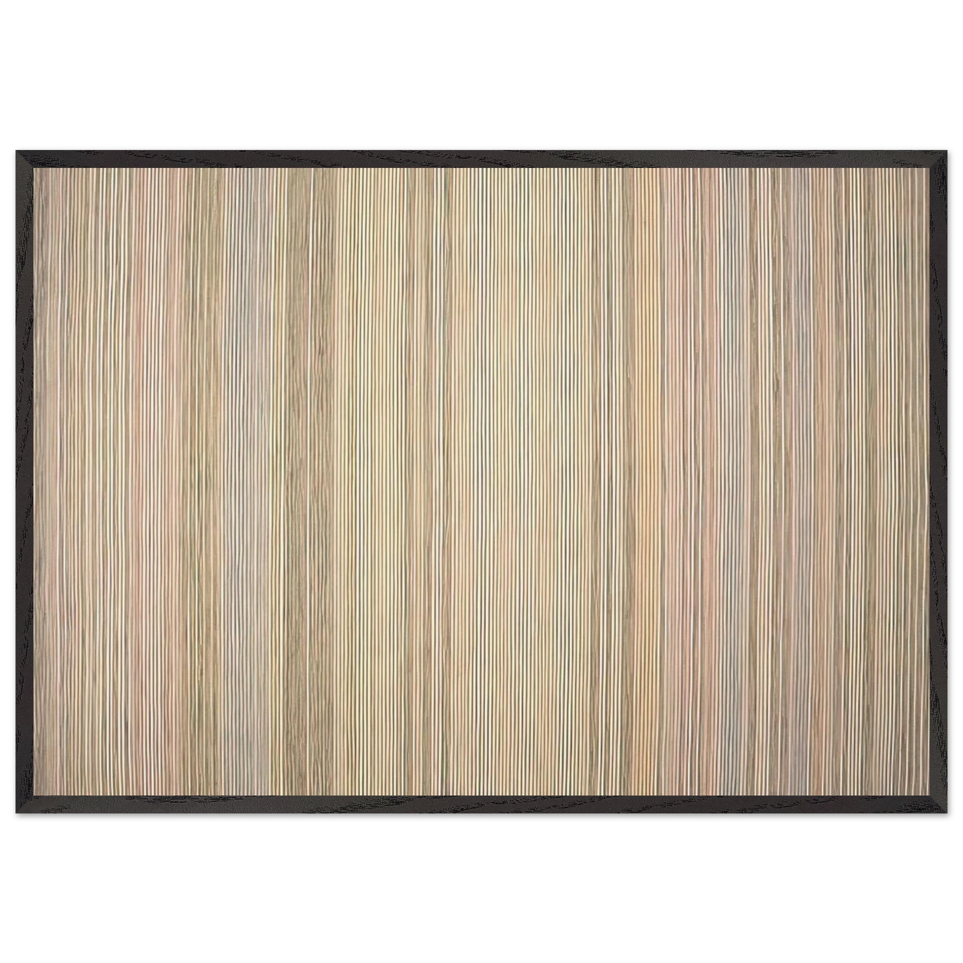 Diamond Jim - 1972 - Gene Davis Framed Art Print – Black Wooden Frame - Default Title - -Framed Art Print